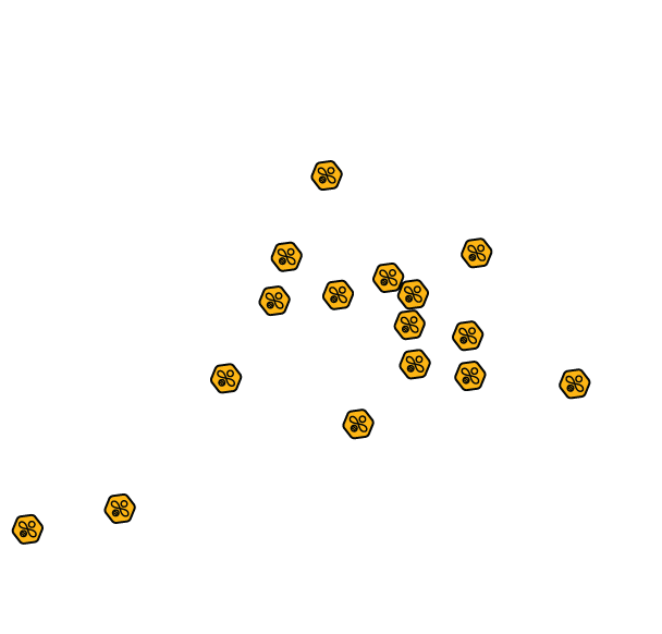 Mapa našich prodejen včelařských potřeb v Evropě
