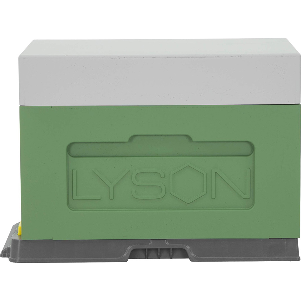 Plemenáč polystyrenový 39x24 - 6 rámků - šedo-zelený