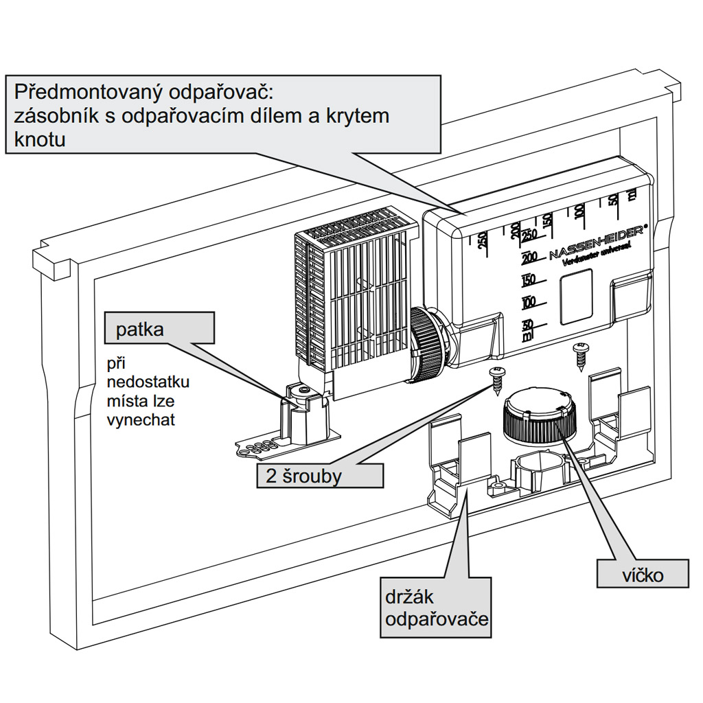 Odpařovač těkavých látek - originál Nassenheider II