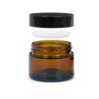 Skleněný kelímek z hnědého skla 50 ml