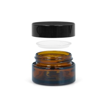 Skleněný kelímek z hnědého skla 20 ml
