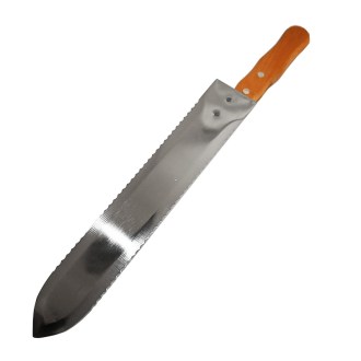 Odvíčkovací zubatý nůž - 28 cm - nerez