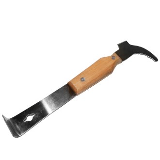 Včelařský rozpěrák Swiss Biene velký nerezový s dřev. madl. 26 cm