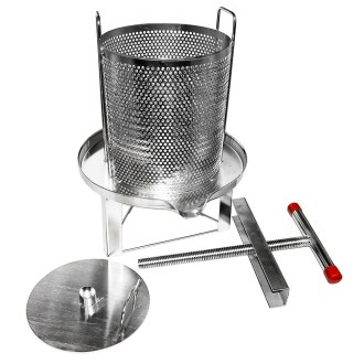 Ruční lis - nerez - na ovoce i  vosk - 29 cm