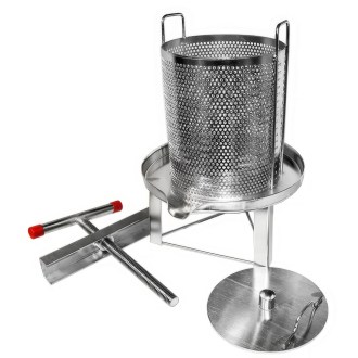 Ruční lis - nerez - na ovoce i  vosk - 29 cm