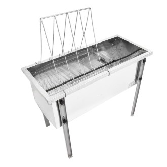 Odvíčkovací stůl Lysoň Optima - nerezová vana - P 100cm 39x24