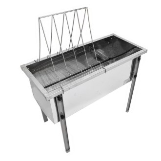 Odvíčkovací stůl Lysoň Optima - nerezová vana - P 75cm 39 x 24