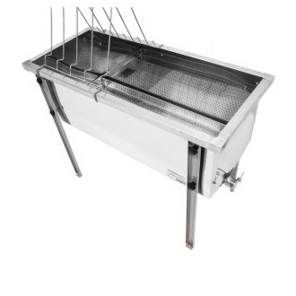 Odvíčkovací stůl Lysoň Optima - nerezová vana - P 75cm Langstroth