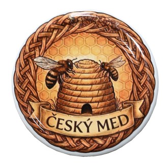 Víčko na sklenici TO 82 - Český med a košnice  - HOJ3
