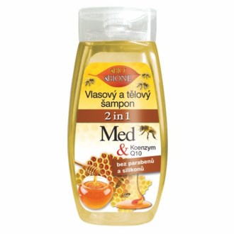 Med + Q10 - vlasový a tělový šampon - med