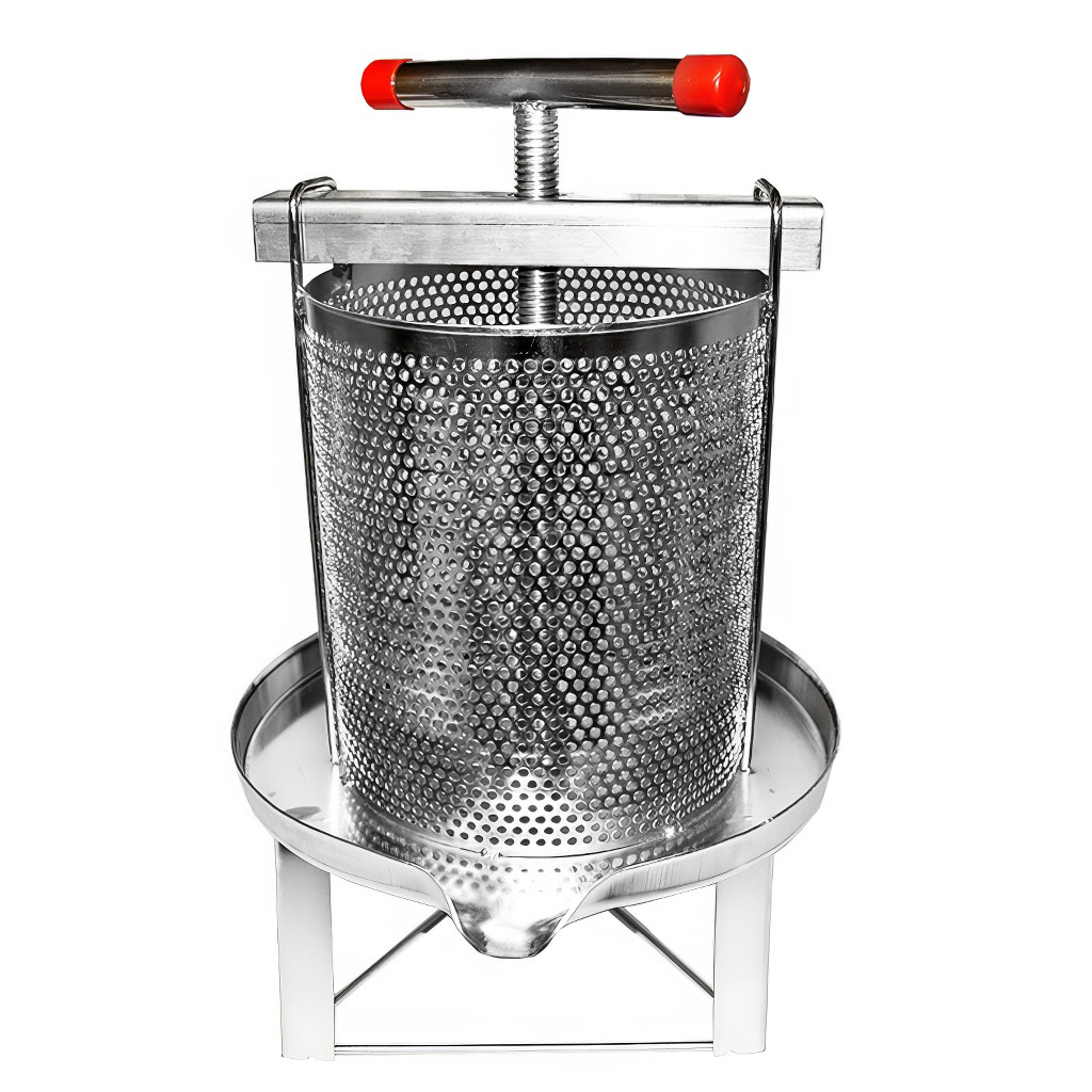 Ruční lis - nerez - na ovoce i vosk - 29 cm