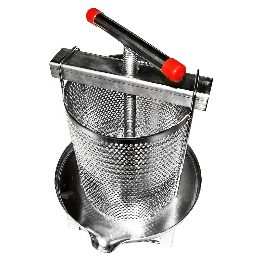 Ruční lis - nerez - na ovoce i vosk - 29 cm