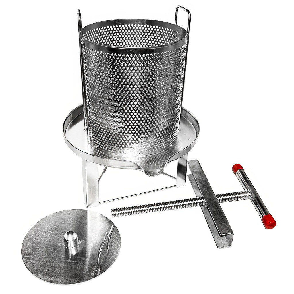 Ruční lis - nerez - na ovoce i vosk - 29 cm