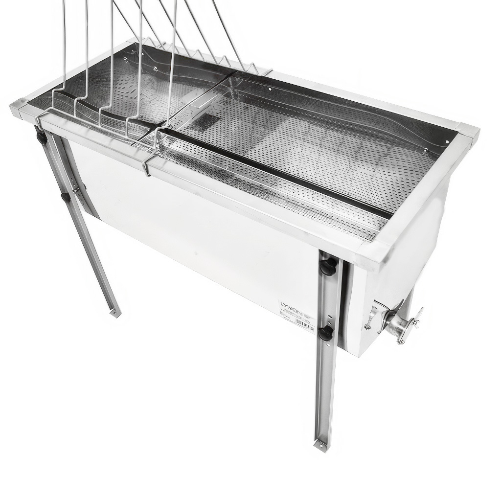 Odvíčkovací stůl Lysoň Optima - nerezová vana - P 100cm 39x24