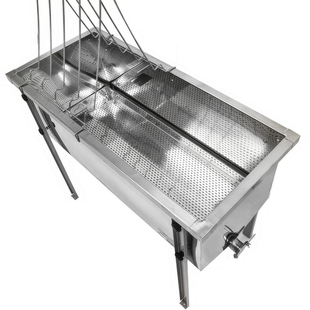 Odvíčkovací stůl Lysoň Optima - nerezová vana - P 100cm 39x24