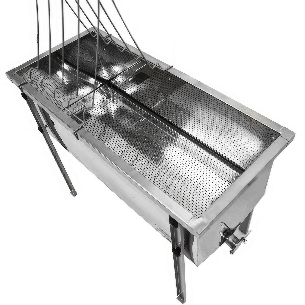 Odvíčkovací stůl Lysoň Optima - nerezová vana - P 75cm 39 x 24